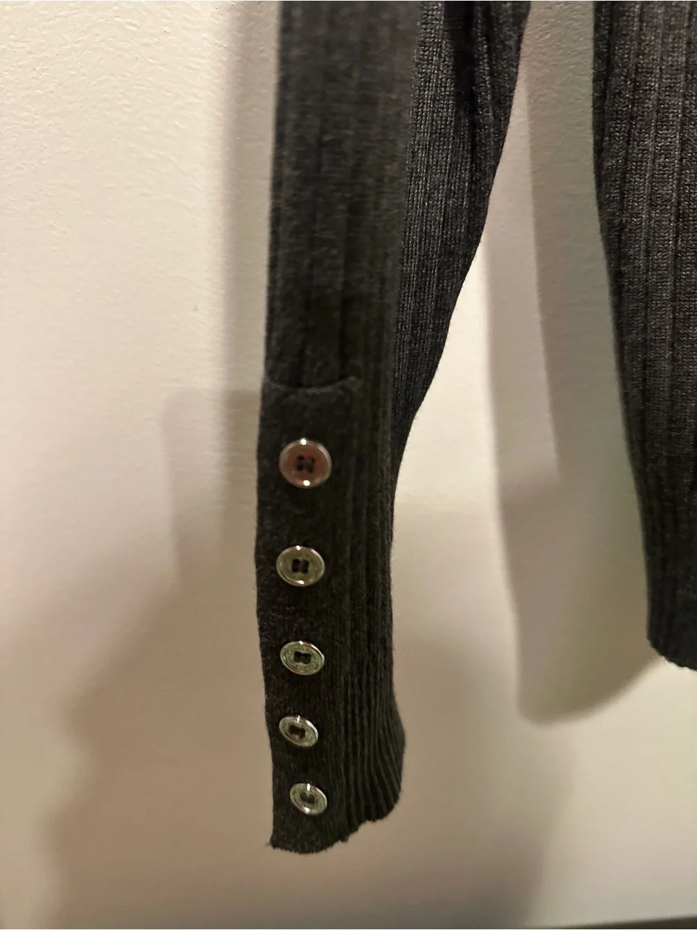 Calvin Klein Charcoal Gray Ribbed Turtleneck Sweater 2X